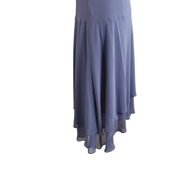 Ignite Evenings Beaded V-Neck Drop Waist Asymmetrical Hem Flapper Dress NWT Sz 8 - Picture 8 of 11